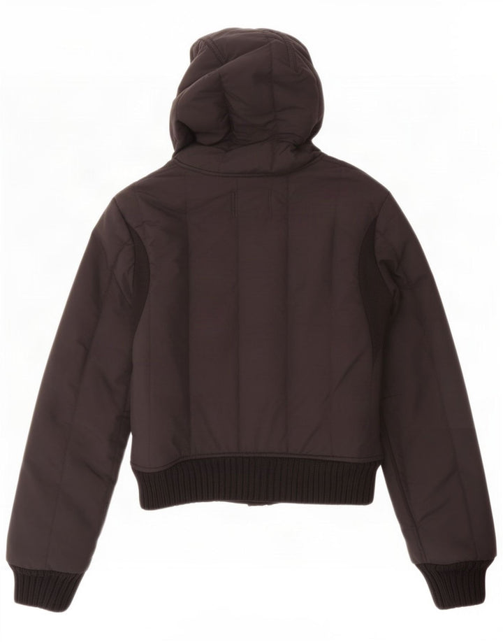 Refrigiwear Womens Hooded Padded Jacket UK 10 Small Black Polyamide