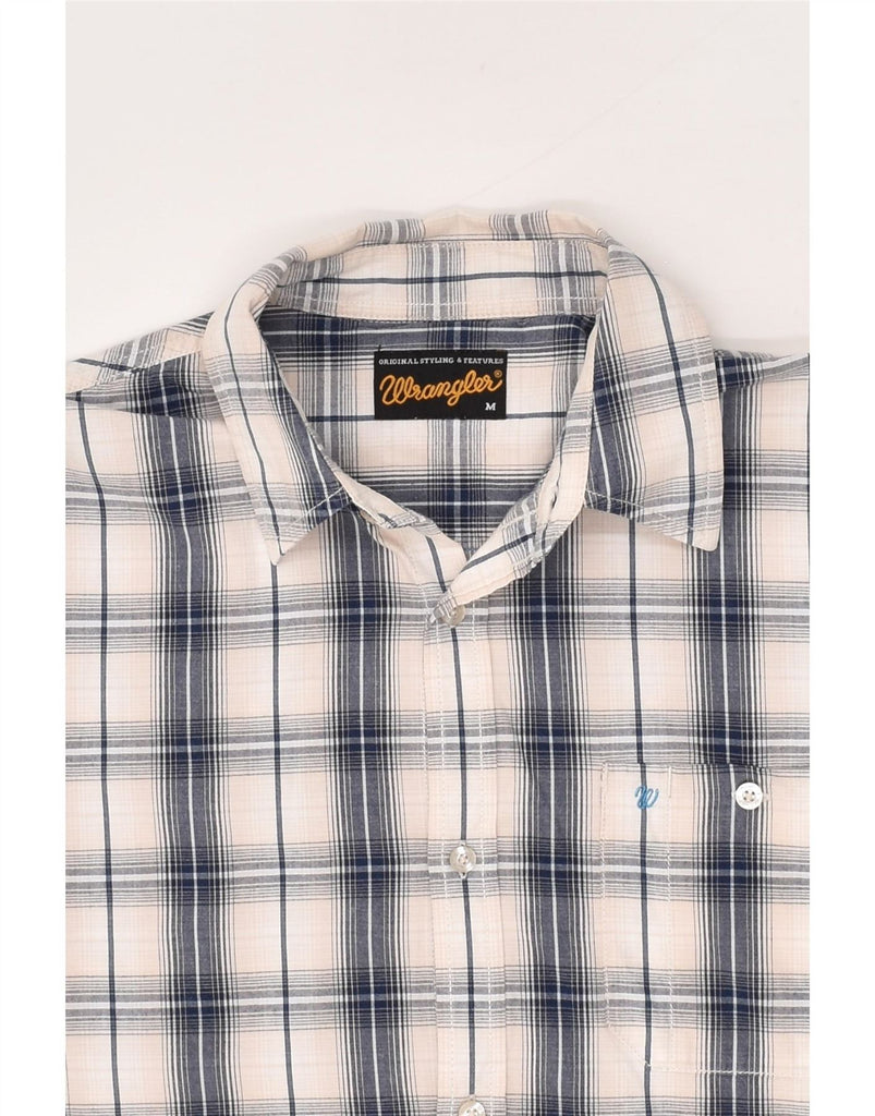 WRANGLER Mens Shirt Medium Blue Check Cotton Vintage Wrangler and Second-Hand Wrangler from Messina Hembry 