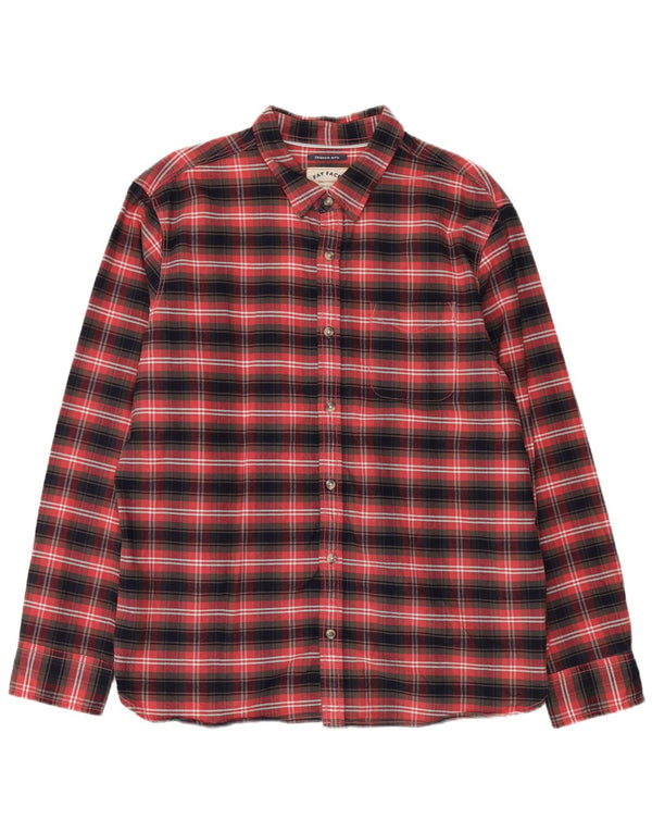 Fat Face Mens Flannel Shirt XL Red Check Cotton