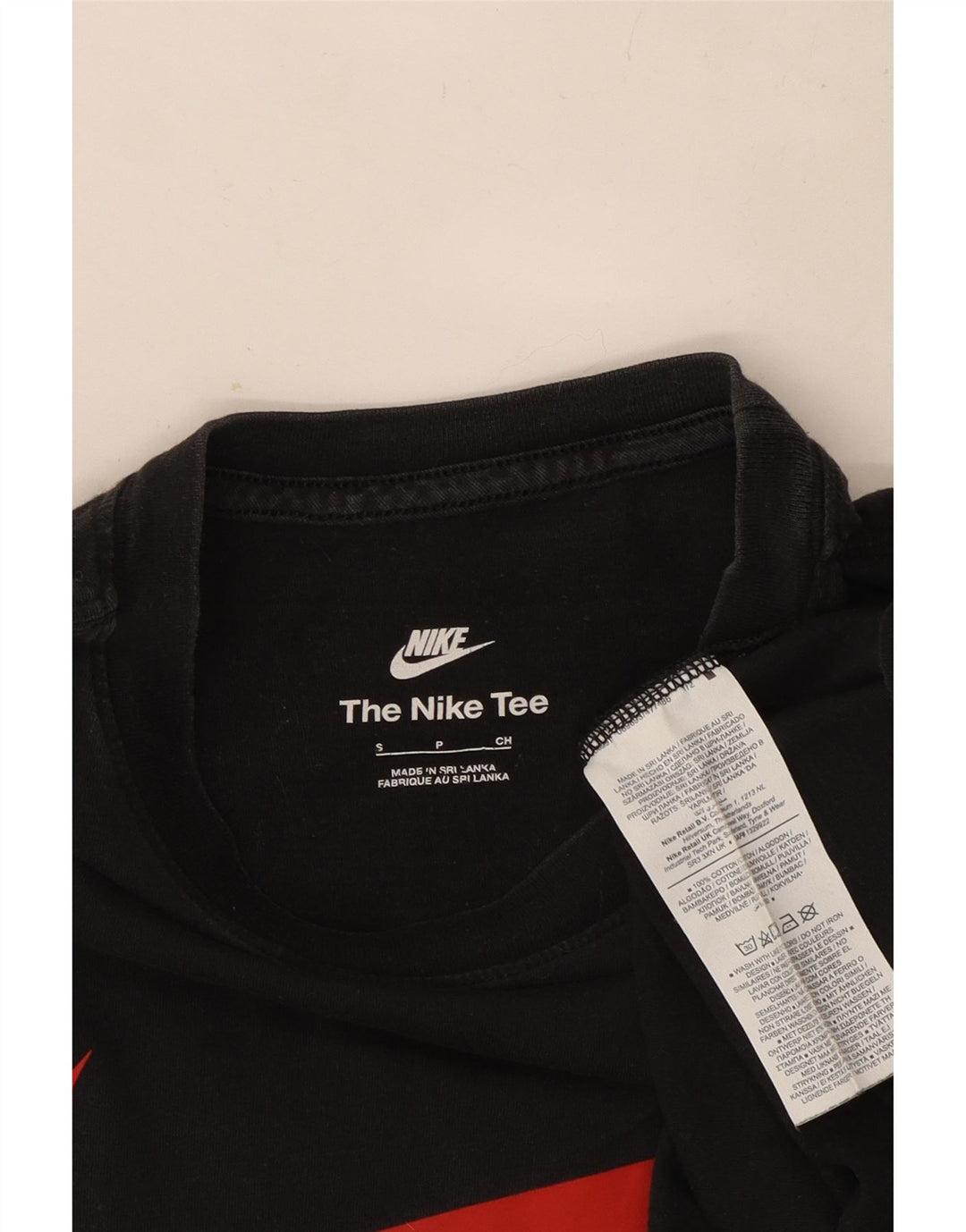 Nike Mens Graphic T-Shirt Top Small Black Cotton