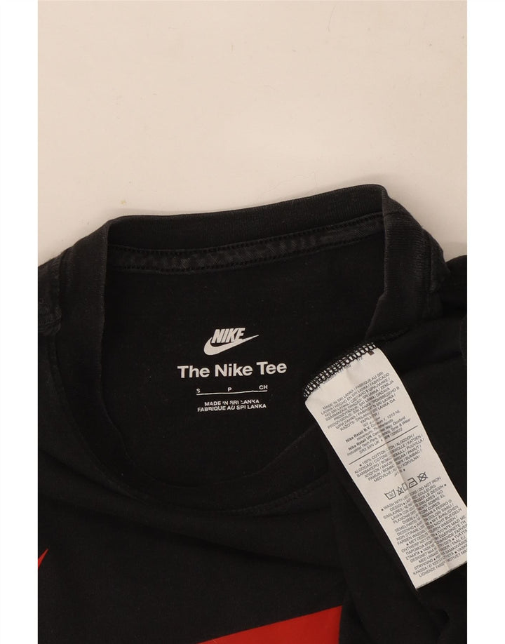 Nike Mens Graphic T-Shirt Top Small Black Cotton
