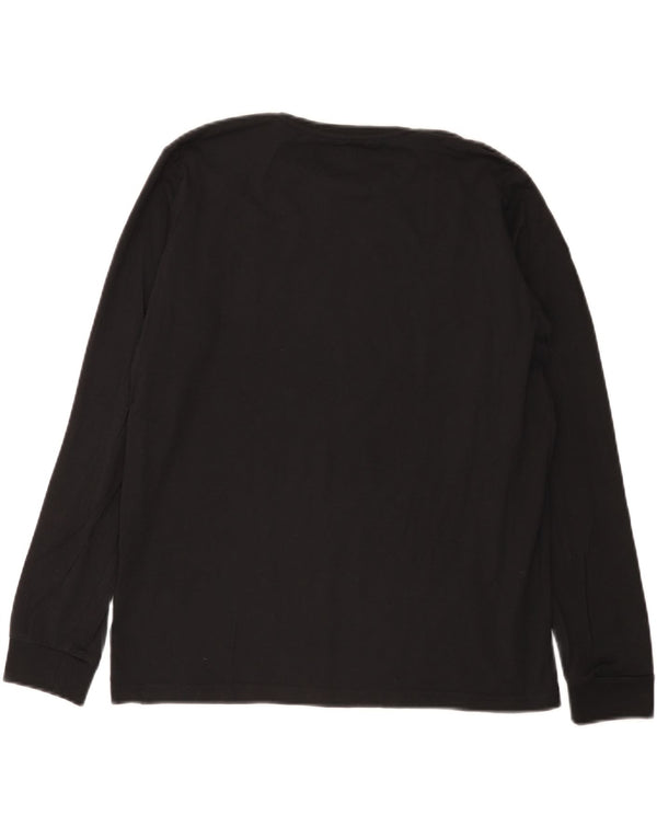 Quiksilver Boys Regular Fit Graphic Top Long Sleeve 15-16 Years Black