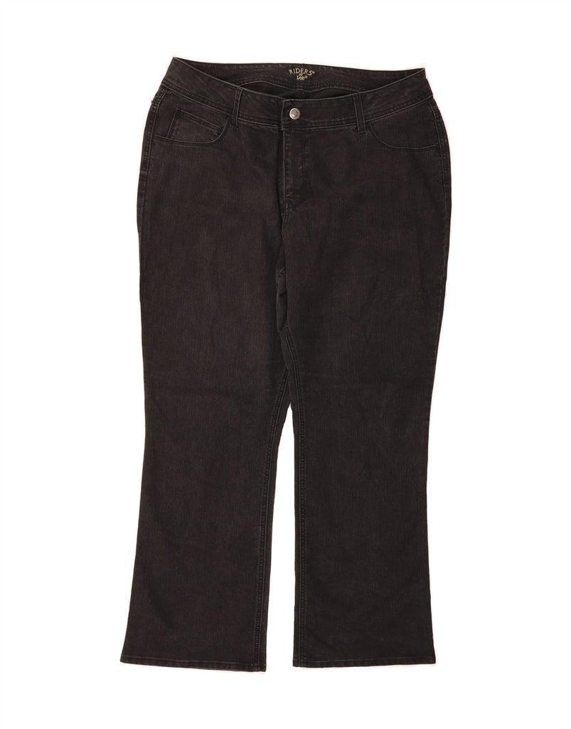 LEE Womens Riders Bootcut Jeans US 18 2XL W40 L29 Black Cotton Vintage Lee and Second-Hand Lee from Messina Hembry 