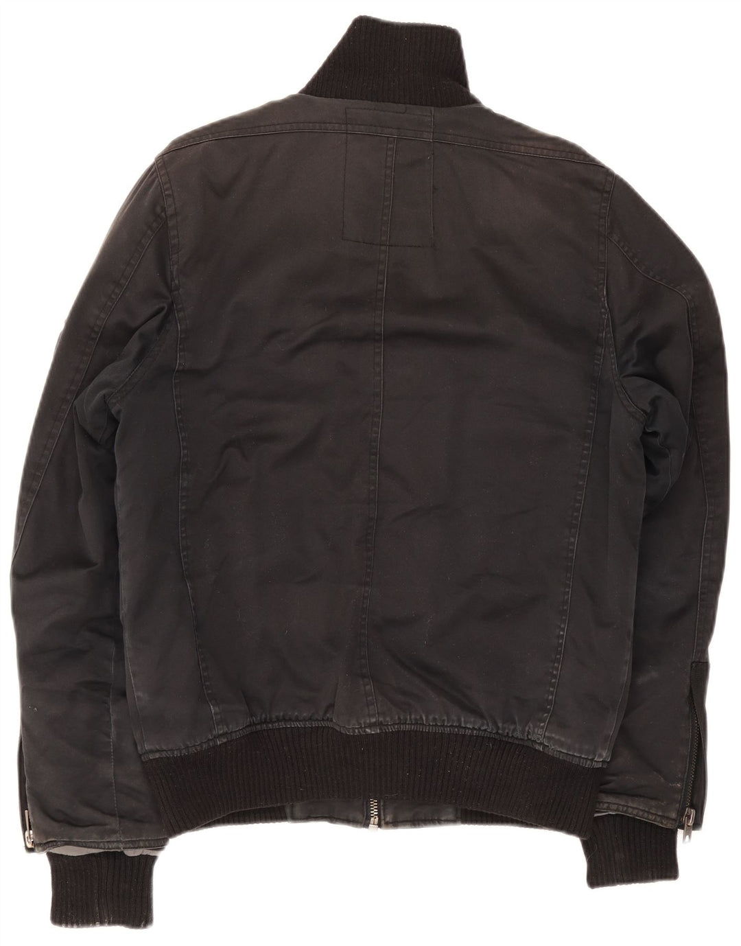 Jack & Jones Mens Utility Jacket UK 40 Large Black Cotton