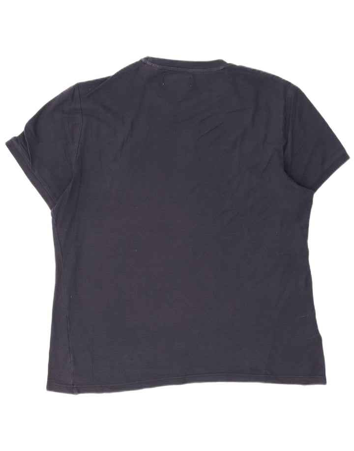 Penguin Mens T-Shirt Top Large Navy Blue Cotton