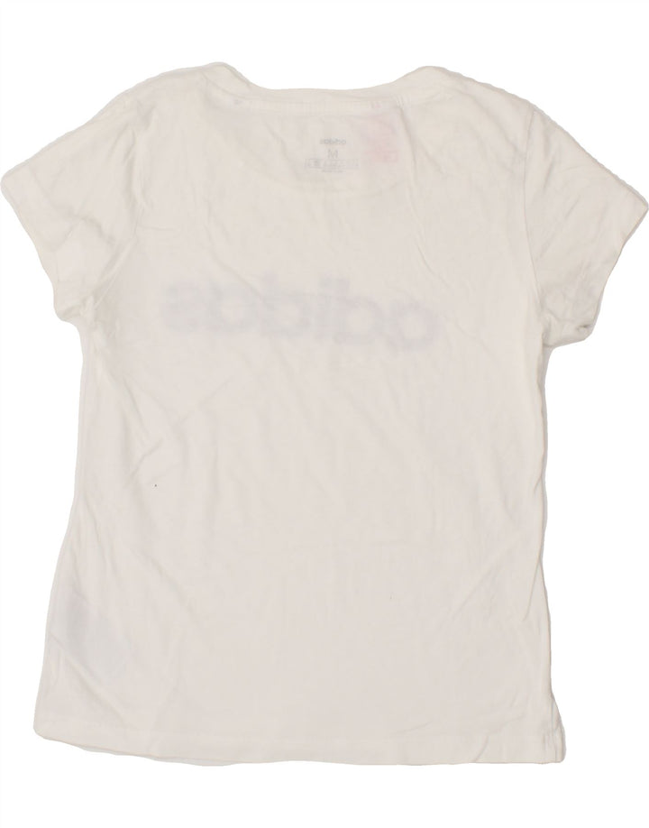 ADIDAS Boys Graphic T-Shirt Top 11-12 Years Medium  White Cotton Vintage Adidas and Second-Hand Adidas from Messina Hembry 