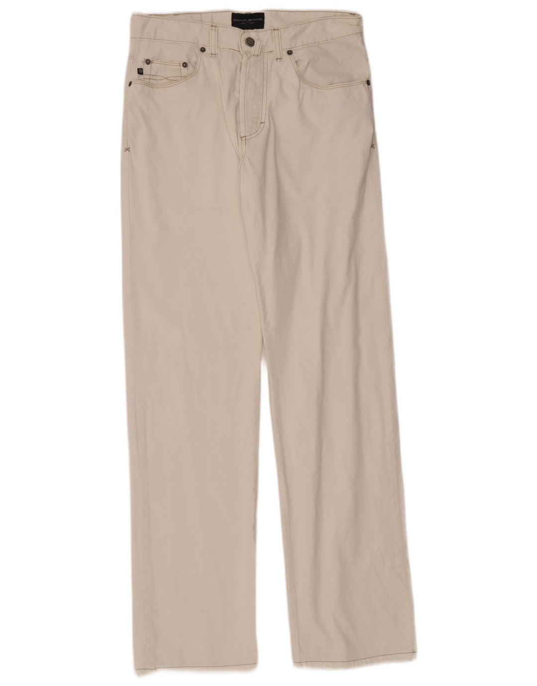 Gant Mens Straight Jeans W31 L33 White Cotton