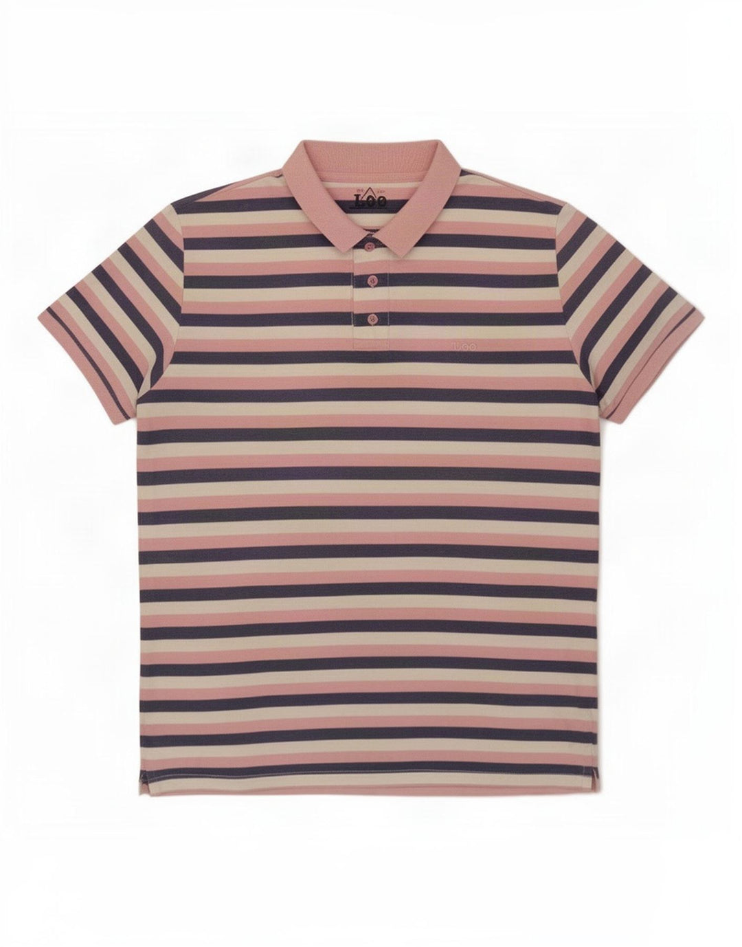 Lee Mens Regular Polo Shirt XL Multicoloured Striped Cotton