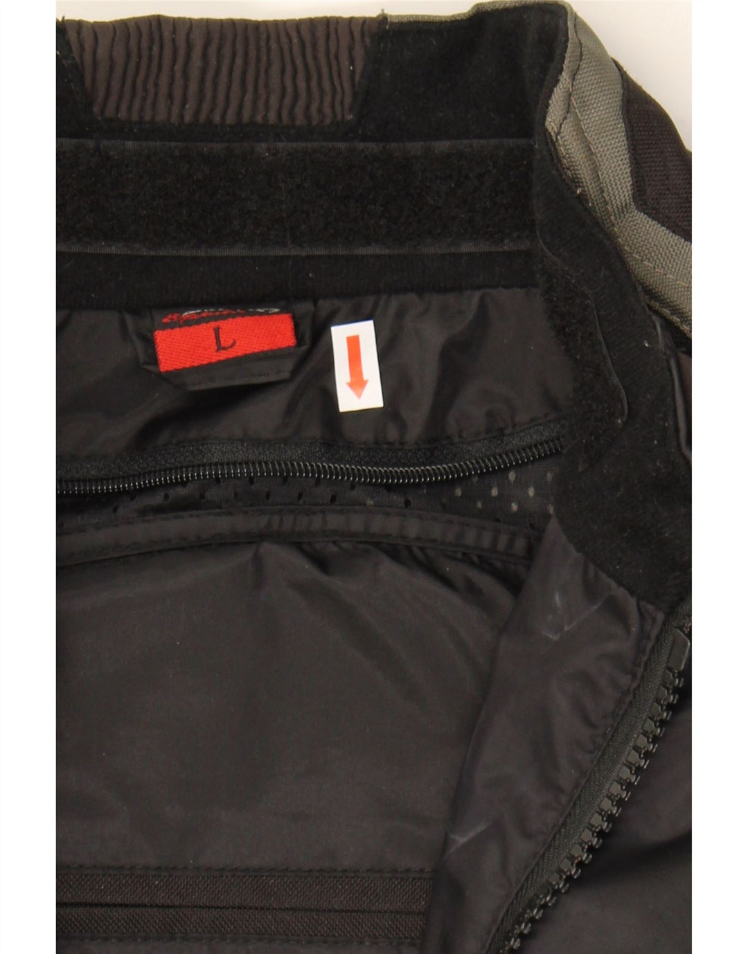 SPADA Mens Racer Jacket UK 40 Large Black Colourblock Polyamide Vintage Spada and Second-Hand Spada from Messina Hembry 