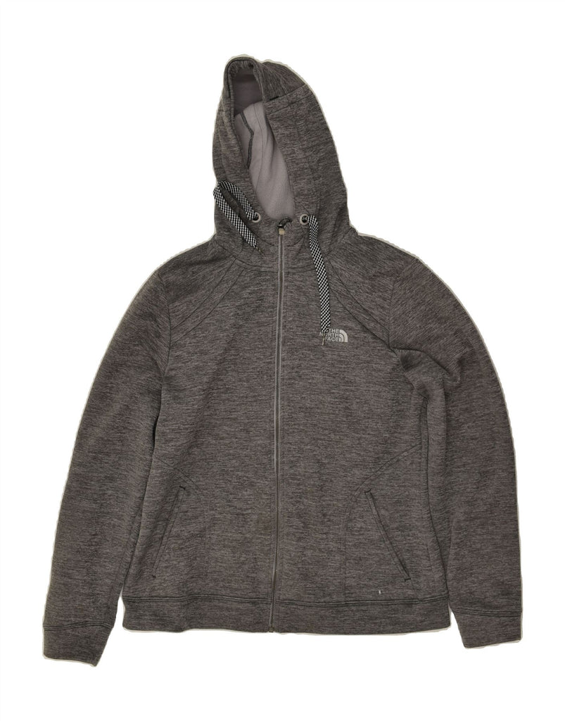 THE NORTH FACE Womens Zip Hoodie Sweater UK 14 Large Grey Polyester | Vintage The North Face | Thrift | Second-Hand The North Face | Used Clothing | Messina Hembry 