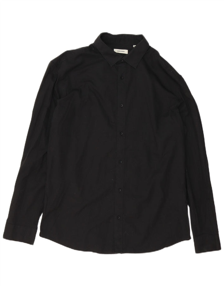Jack & Jones Mens Shirt 2XL Black Cotton