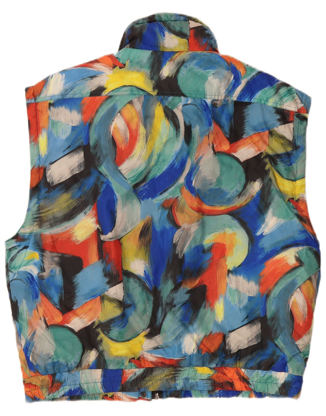 Brugi Womens Abstract Pattern Gilet UK 18 XL Multicoloured