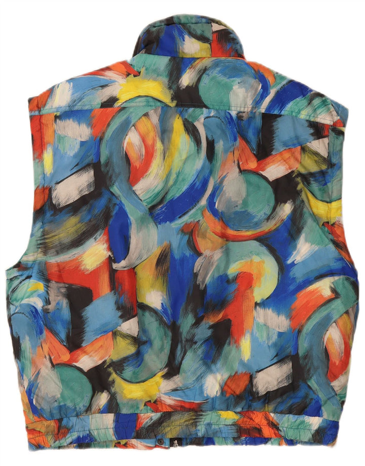 Brugi Womens Abstract Pattern Gilet UK 18 XL Multicoloured