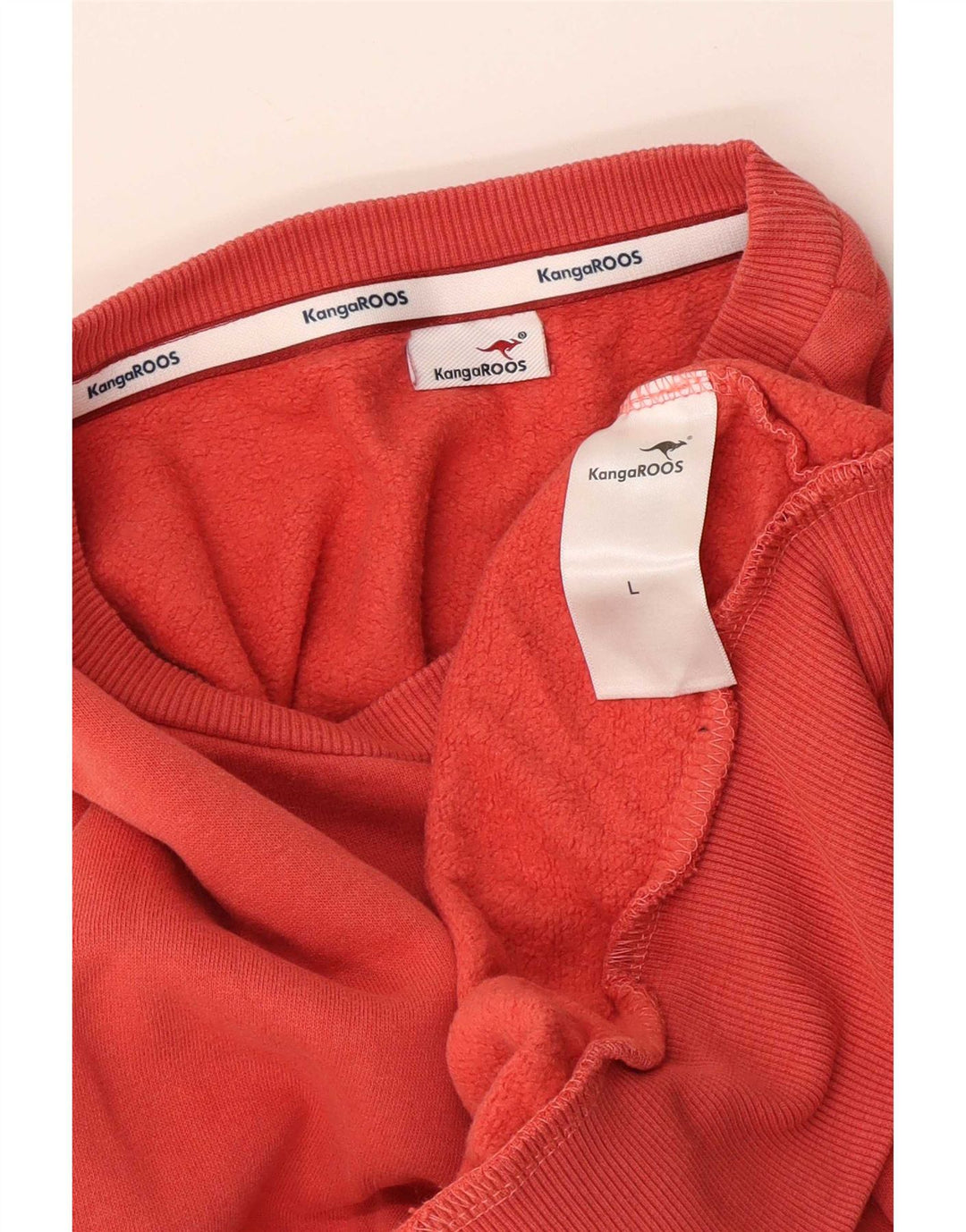 Kangaroos Womens Graphic Sweatshirt Jumper UK 16 Large Red Cotton