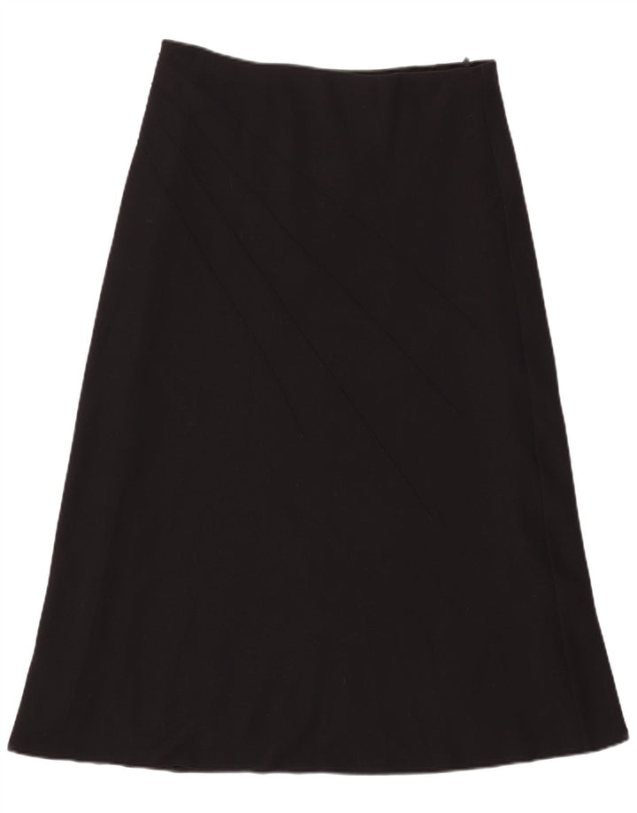 Marks & Spencer Womens A-Line Skirt UK 16 Large W33 Black Polyester