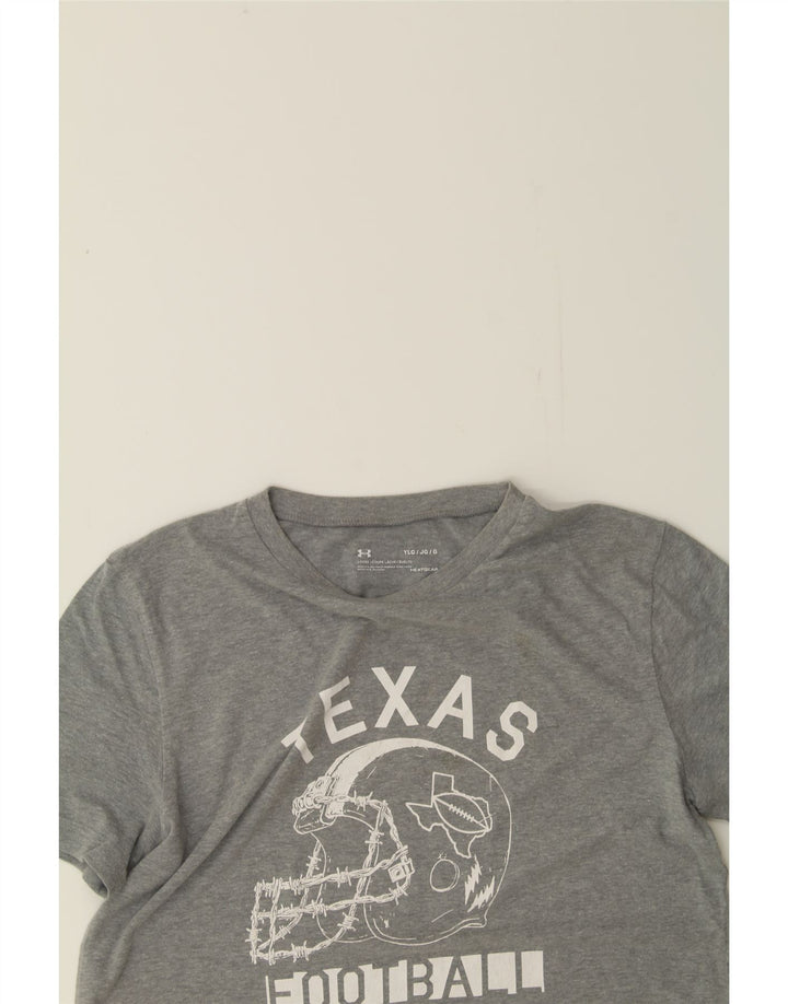 UNDER ARMOUR Boys Texas Graphic T-Shirt Top 11-12 Years Large  Grey Vintage Under Armour and Second-Hand Under Armour from Messina Hembry 