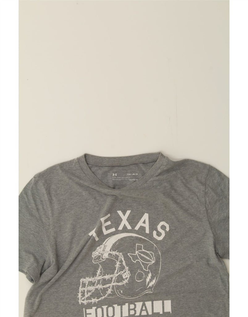 UNDER ARMOUR Boys Texas Graphic T-Shirt Top 11-12 Years Large  Grey Vintage Under Armour and Second-Hand Under Armour from Messina Hembry 