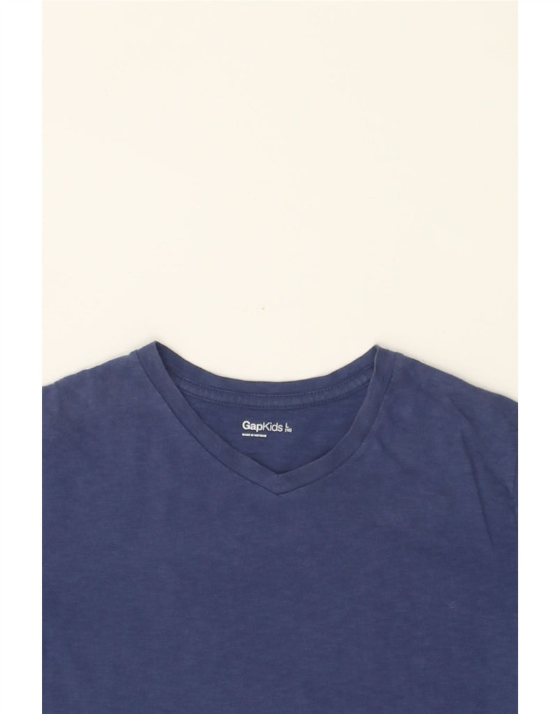 GAP Boys T-Shirt Top 9-10 Years Large  Navy Blue Cotton | Vintage Gap | Thrift | Second-Hand Gap | Used Clothing | Messina Hembry 