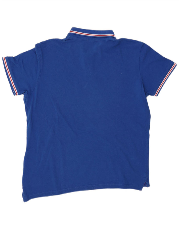 CARRERA Mens Classic Fit Polo Shirt 2XL Blue Cotton