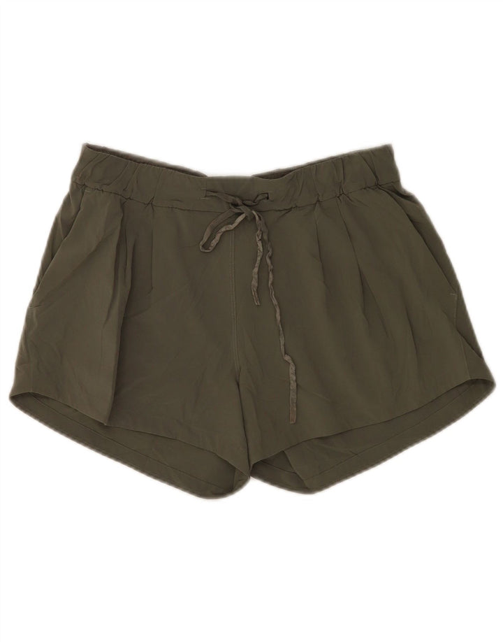 Lululemon Womens Sport Shorts US 6 Medium  Khaki Polyester