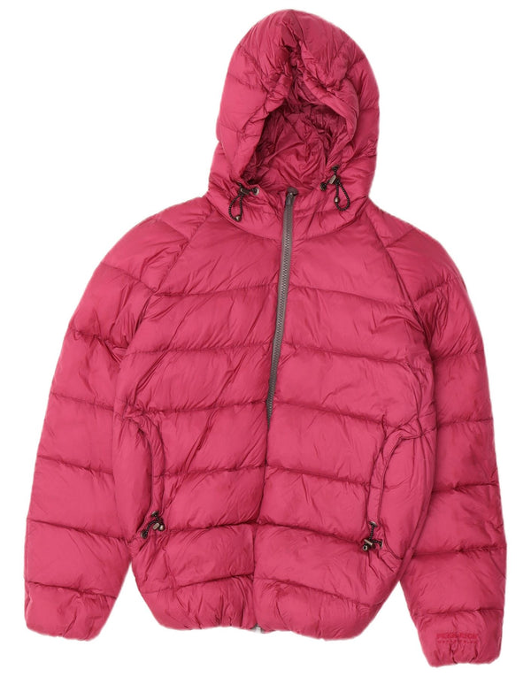 Woolrich Womens Penn-Rich Hooded Padded Jacket UK 10 Small Pink Nylon