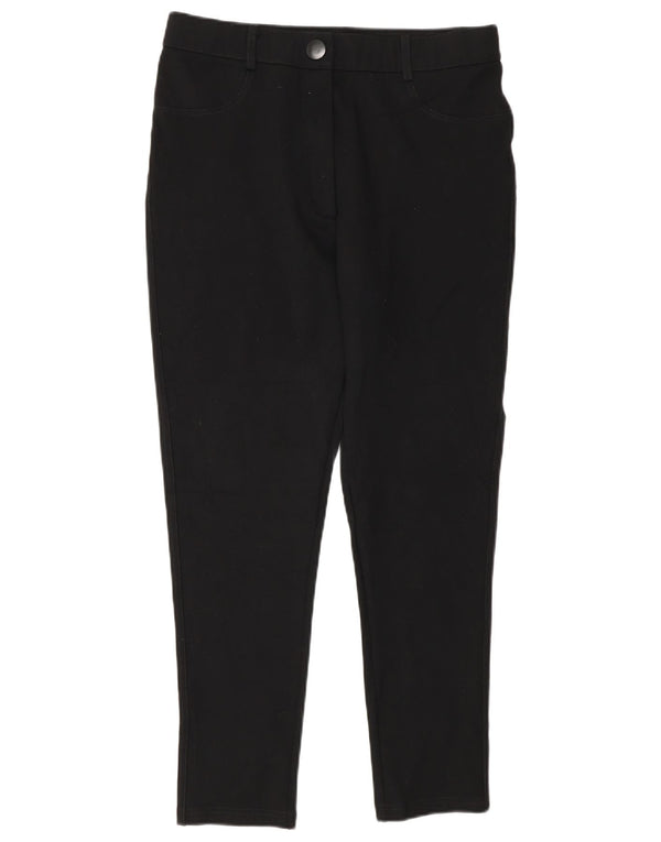 Zara Womens Skinny Casual Trousers XL W32 L27 Black Viscose