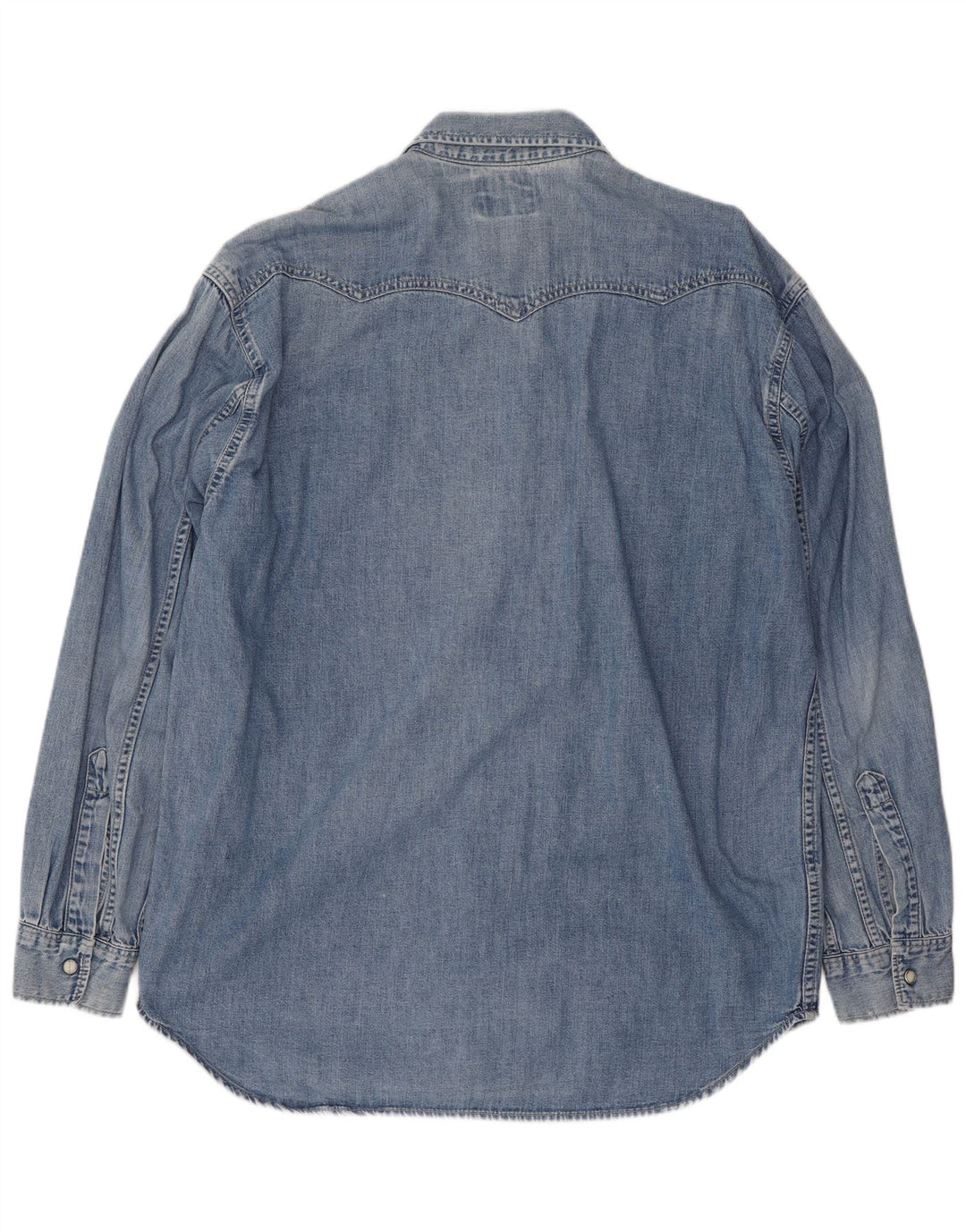 Levi's Mens Denim Shirt Large Blue Cotton