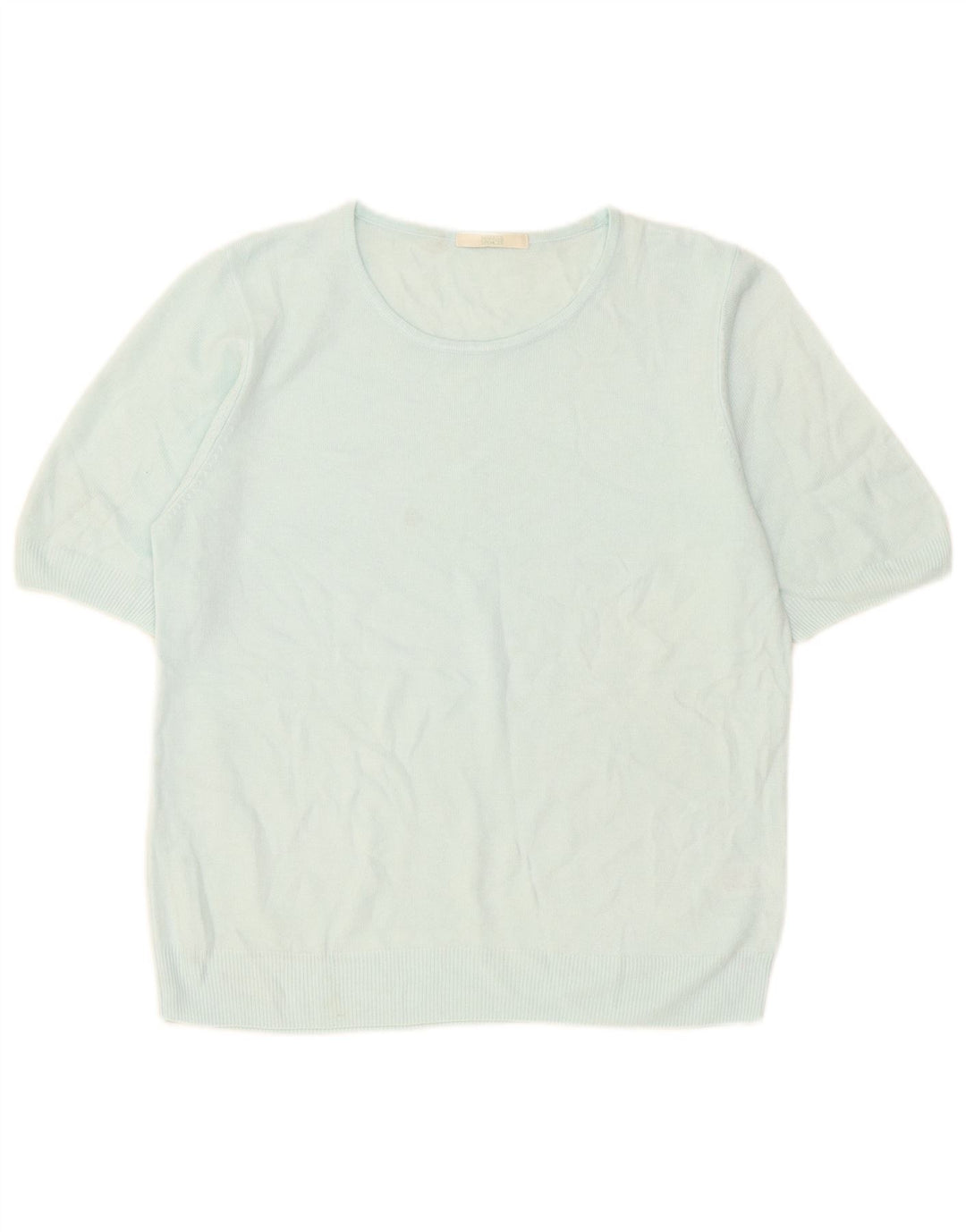 Marks & Spencer Womens Boat Neck Jumper Sweater UK 16 Large Blue