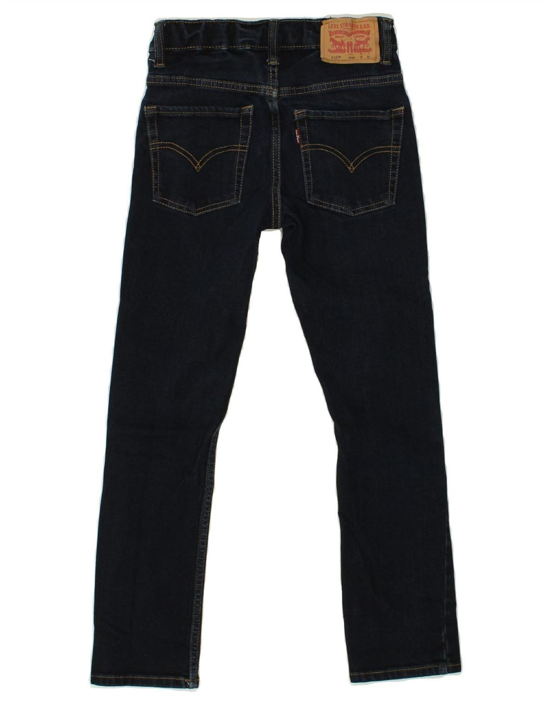 LEVI'S Girls 510 Skinny Jeans 9-10 Years W25 L25 Navy Blue Cotton | Vintage Levi's | Thrift | Second-Hand Levi's | Used Clothing | Messina Hembry 