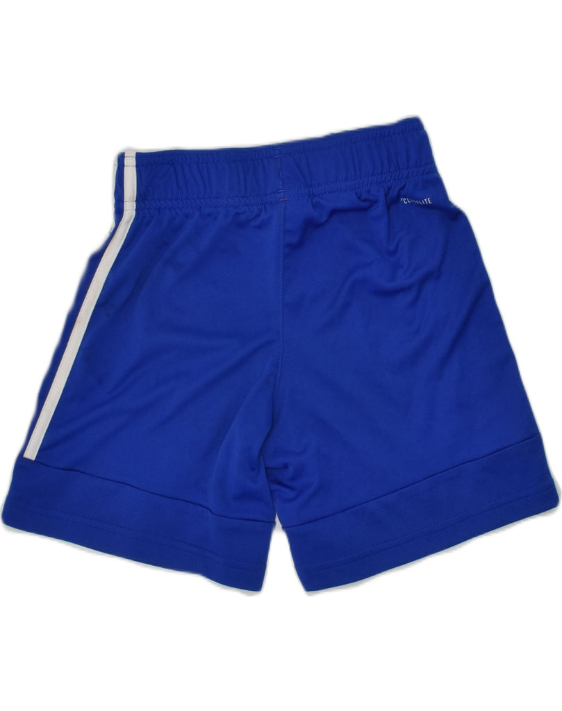 ADIDAS Boys Sport Shorts 7-8 Years Blue Polyester | Vintage Adidas | Thrift | Second-Hand Adidas | Used Clothing | Messina Hembry 