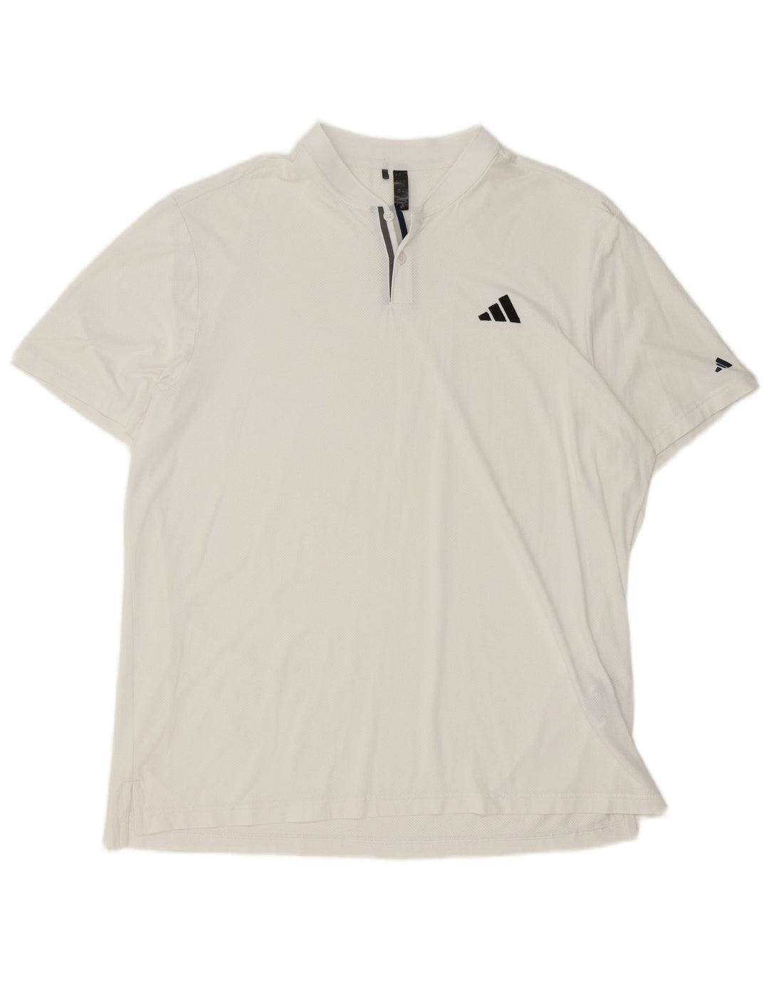 Adidas Mens Polo Shirt XL White Polyester