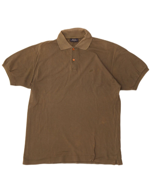 Rifle Mens Polo Shirt Medium Khaki