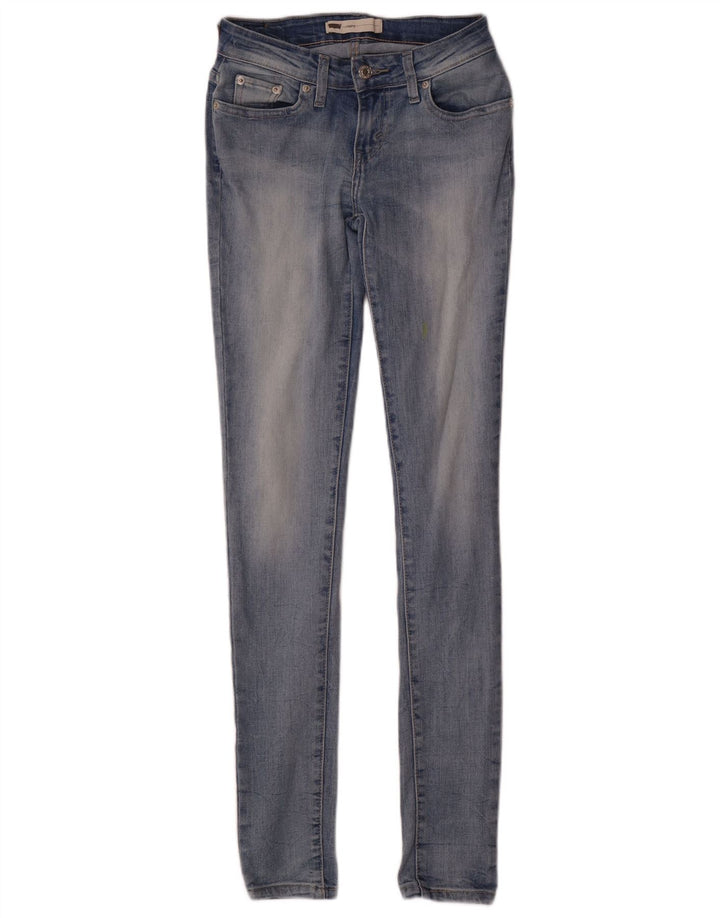 Levi's Womens Legging Skinny Jeans W25 L32 Blue Cotton
