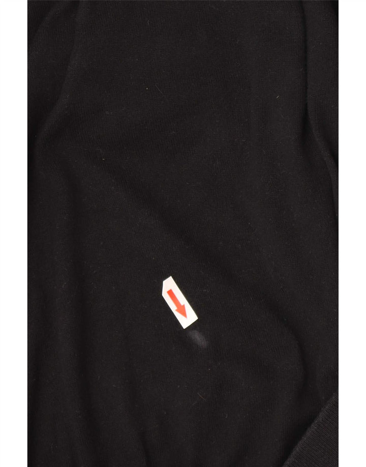 Gap Mens Crew Neck Jumper Sweater Small Black Cotton