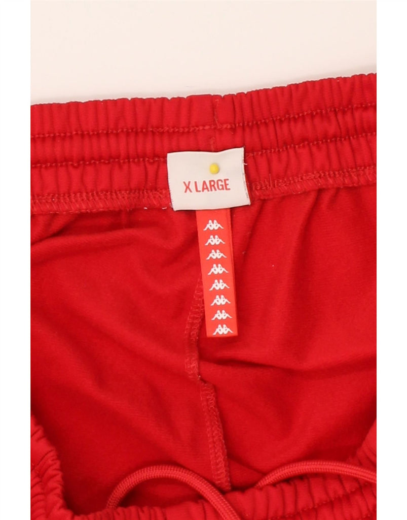 KAPPA Boys Tracksuit Trousers Joggers 15-16 Years XL Red Colourblock Vintage Kappa and Second-Hand Kappa from Messina Hembry 