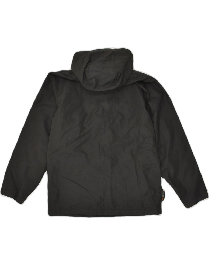 MOUNTAIN WAREHOUSE Boys Hooded Rain Jacket 11-12 Years Black Polyester | Vintage Mountain Warehouse | Thrift | Second-Hand Mountain Warehouse | Used Clothing | Messina Hembry 