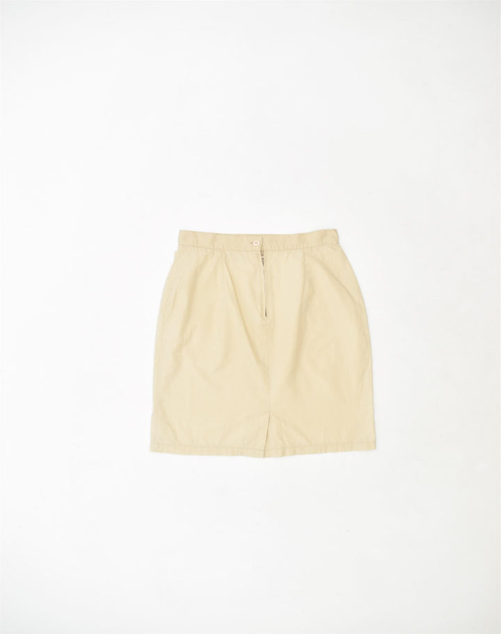 VINTAGE Womens Straight Skirt IT 44 Medium W28 Beige Wool | Vintage | Thrift | Second-Hand | Used Clothing | Messina Hembry 