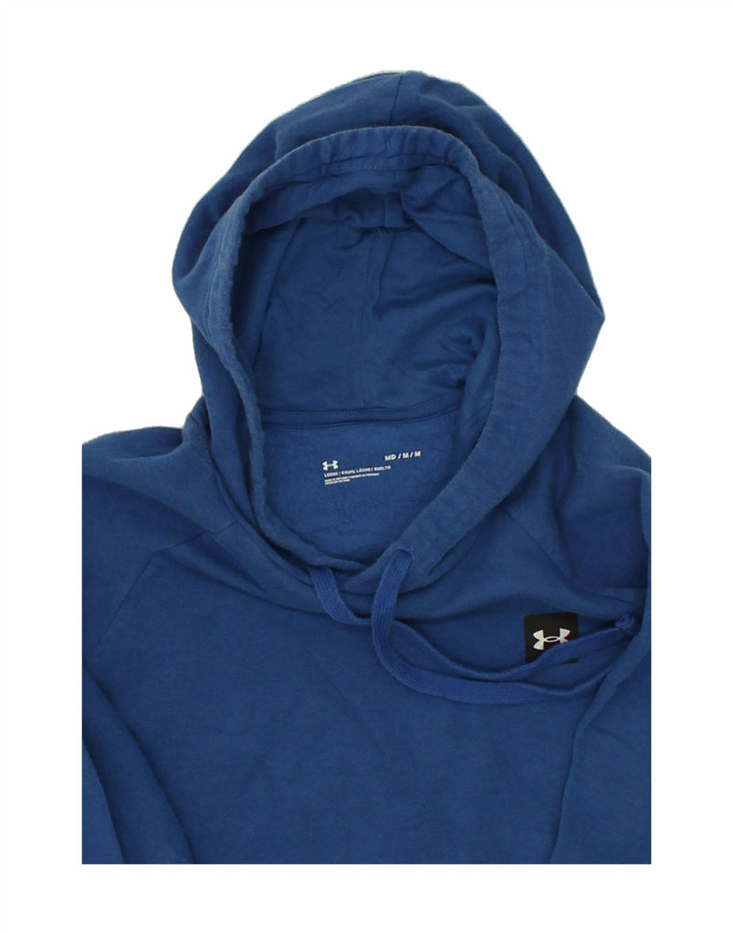 UNDER ARMOUR Mens Hoodie Jumper Medium Navy Blue Cotton | Vintage Under Armour | Thrift | Second-Hand Under Armour | Used Clothing | Messina Hembry 