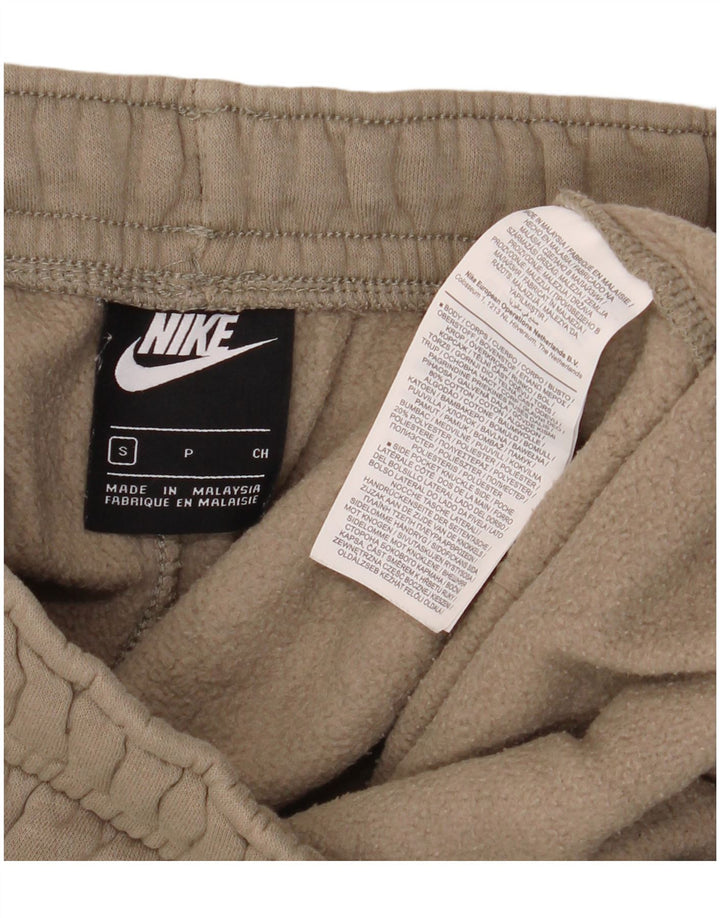 Nike Mens Tracksuit Trousers Joggers Small Khaki Cotton
