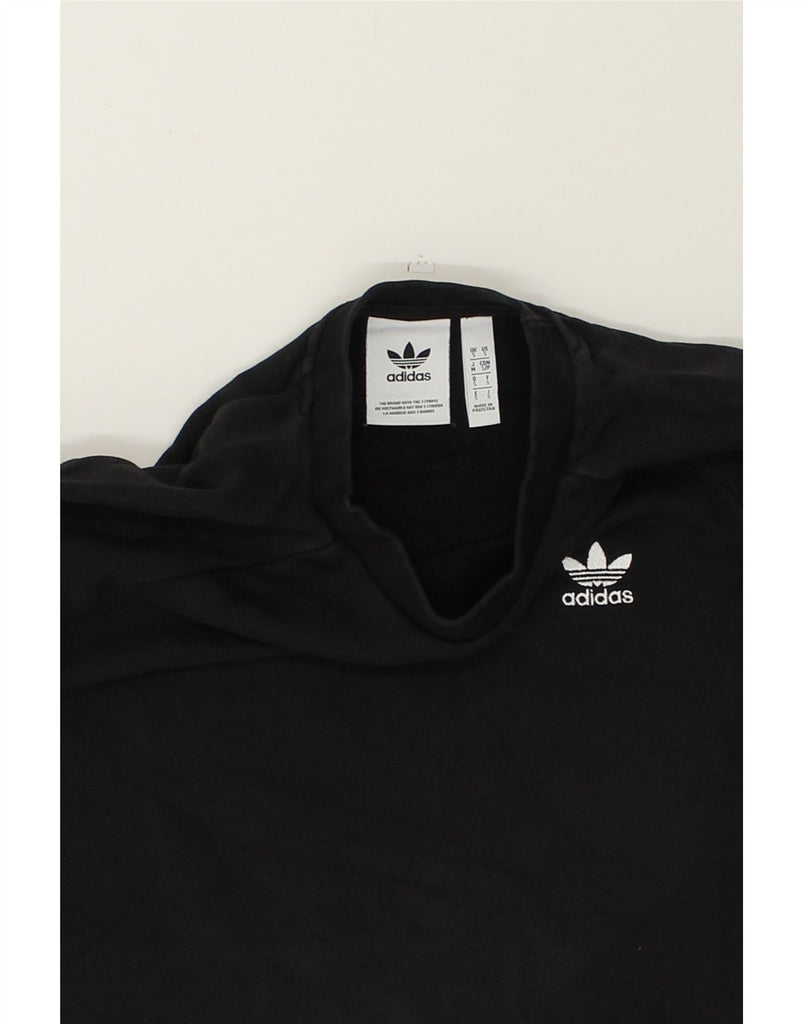 ADIDAS Mens Sweatshirt Jumper Small Black Cotton | Vintage Adidas | Thrift | Second-Hand Adidas | Used Clothing | Messina Hembry 