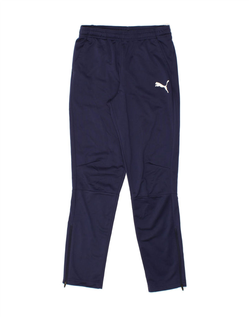 PUMA Boys Tracksuit Trousers 13-14 Years  Navy Blue Polyester Vintage Puma and Second-Hand Puma from Messina Hembry 