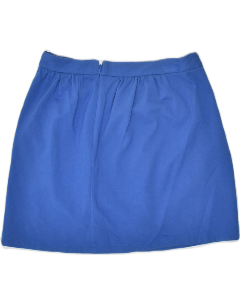 J. CREW Womens Mini Skirt US 4 Small W28  Blue Viscose | Vintage J. Crew | Thrift | Second-Hand J. Crew | Used Clothing | Messina Hembry 