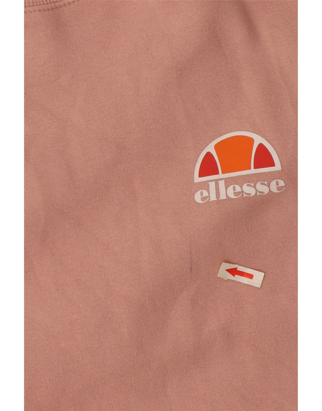 Ellesse Womens Oversized Sweatshirt Jumper UK 10 Small Pink Cotton
