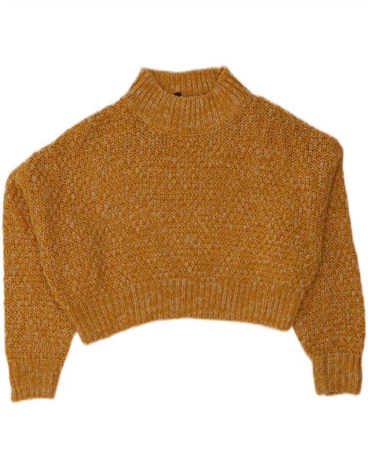 TOPSHOP Womens Oversized Turtle Neck Jumper Sweater UK 8 Small  Yellow Vintage Topshop and Second-Hand Topshop from Messina Hembry 
