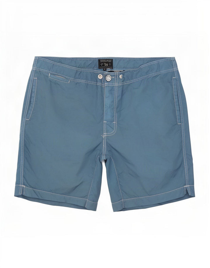 Woolrich Mens Swimming Shorts Large Blue Nylon