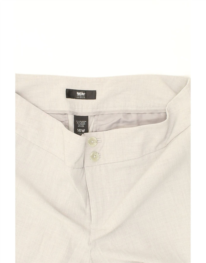 MOSSIMO Womens Straight Chino Trousers US 16 2XL W38 L31 Grey Polyester Vintage Mossimo and Second-Hand Mossimo from Messina Hembry 
