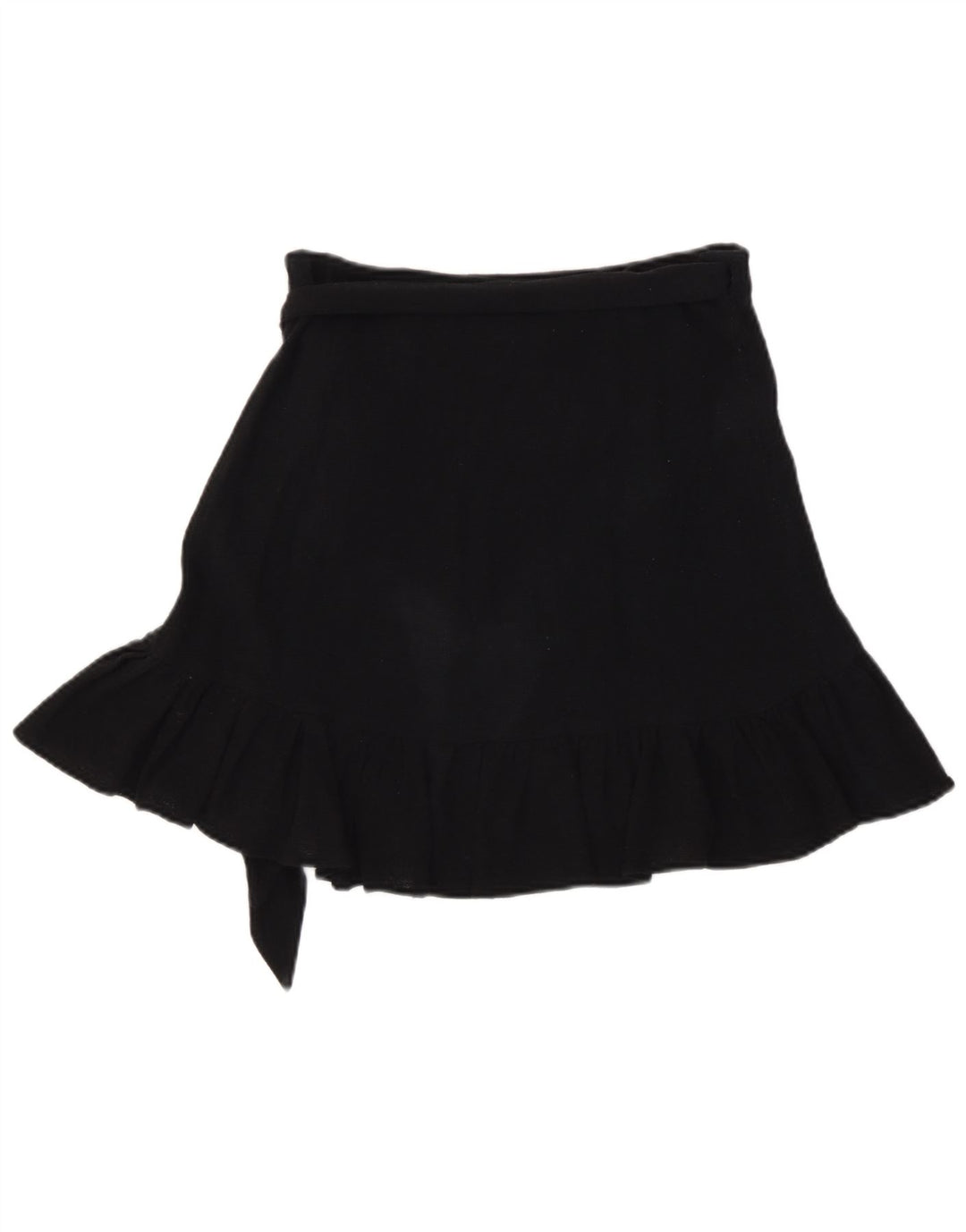 Zara Womens Knit Wrap Skirt Small W26 Black