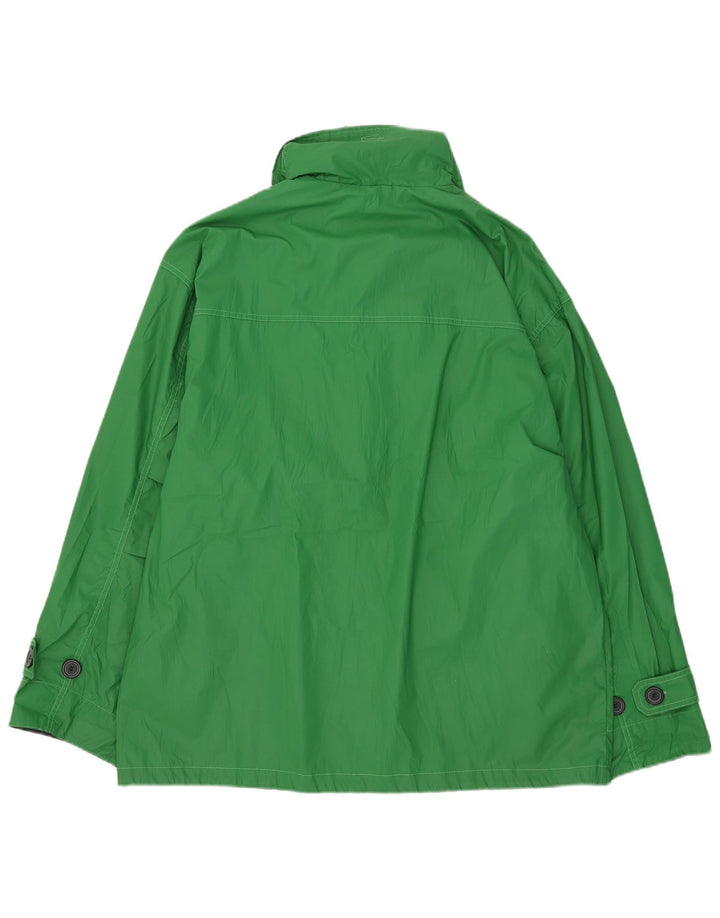 Vintage Mens Hooded Utility Jacket UK 42 XL Green Polyester