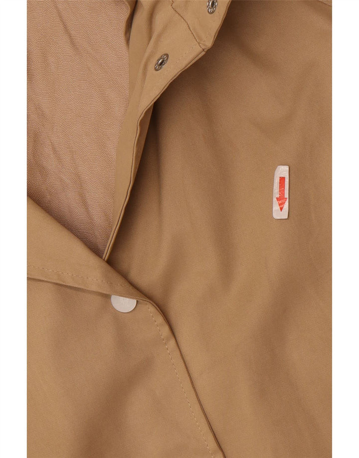 Zara Womens Hooded Oversized Raincoat UK 10 Small Beige