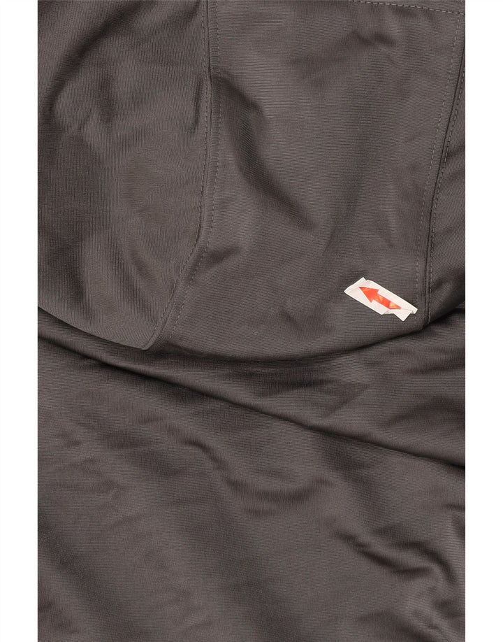 Adidas Mens Hoodie Jumper Small Grey Colourblock Polyester